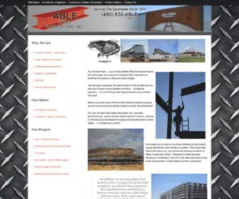 Ablesteel.com(Able Steel Fabricators) Screenshot