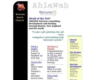 Ableweb.com(AbleWeb a web site development and hosting company) Screenshot