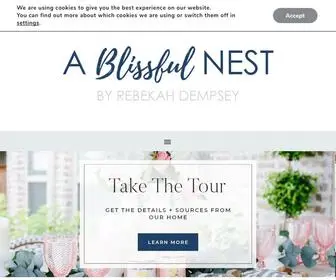 Ablissfulnest.com(A Blissful Nest) Screenshot