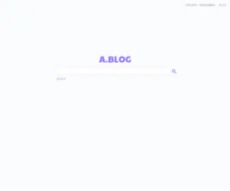 Ablog.co.kr(Web site created using create) Screenshot