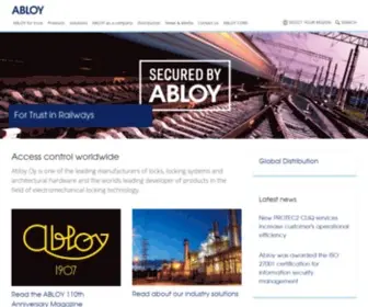 Abloy.com(ABLOY for Trust) Screenshot
