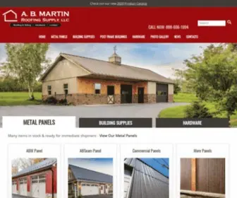 Abmartin.net(AB Martin Roofing Supply) Screenshot