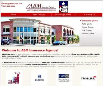 Abminsure.com(ABM Insurance) Screenshot