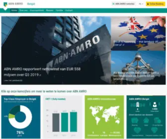 Abnamro.be(Corporate Banking bij ABN AMRO België) Screenshot