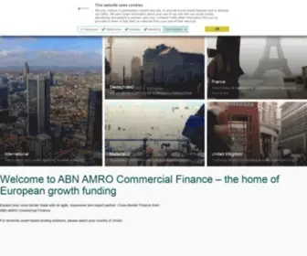 Abnamrocomfin.com(ABN AMRO Commercial Finance) Screenshot