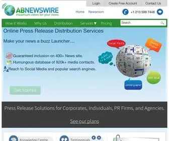 Abnewswire.com(AB Newswire) Screenshot