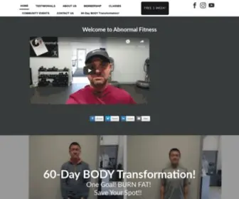 Abnormalfit.com(Abnormal Fitness Club) Screenshot