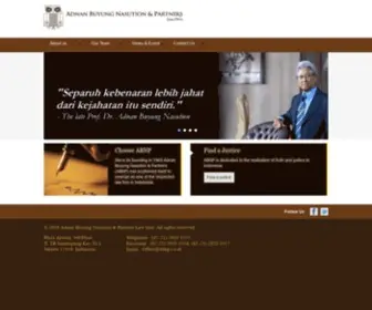 ABNP.co.id(Since its founding in 1969 Adnan Buyung Nasution & Partners (ABNP)) Screenshot