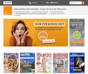 Abo-Direkt.ch(Zeitschriften im Abo) Screenshot
