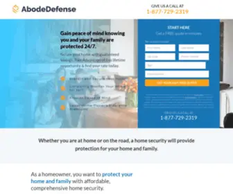 Abodedefense.com(Home Security FREE Quote) Screenshot