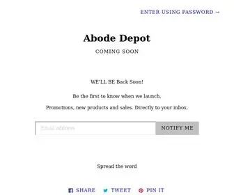 Abodedepot.com(Abode Depot) Screenshot