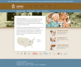 Abodehealthcare.com(Abode Healthcare) Screenshot