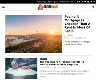 Abodenews.com(Real Estate News) Screenshot