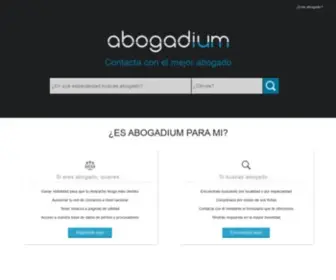 Abogadium.com(La red profesional para abogados) Screenshot