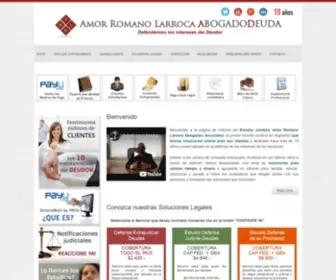 Abogadodeuda.com.ar(Amor romano larroca abogados asociados) Screenshot