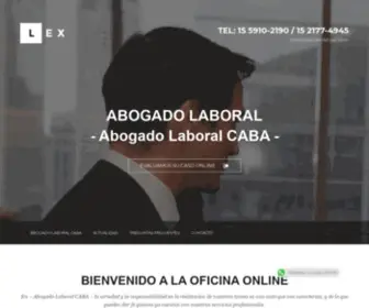 Abogadolaboralcaba.com.ar(Abogado Laboral Gratis) Screenshot