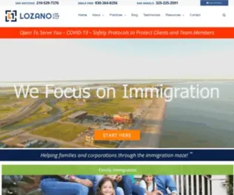 Abogadolozano.com(Immigration Attorney) Screenshot