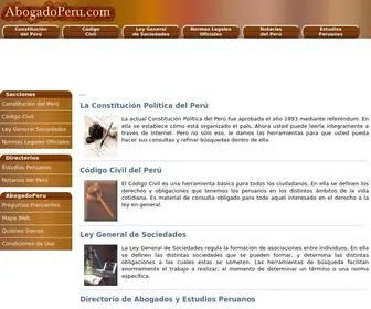 Abogadoperu.com(Abogado Perú) Screenshot
