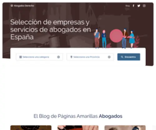 Abogados-Derecho.es(Abogado Mercantil) Screenshot
