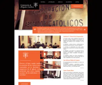 Abogadoscatolicos.org.ar(Corporación de Abogados Católicos) Screenshot