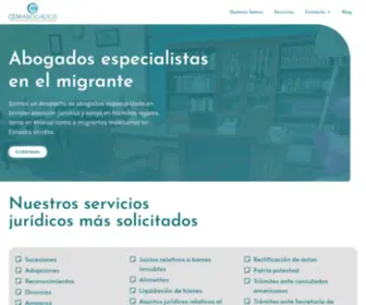 Abogadoscem.com.mx(Abogados de inmigracion) Screenshot