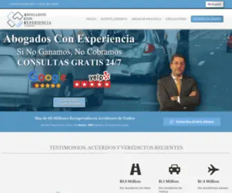 Abogadosconexperiencia.com(Abogados Con Experiencia en California y Nevada Abogados De Lesiones Personales y Accidentes De Auto) Screenshot