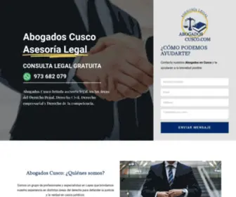 Abogadoscusco.com(Abogados Cusco) Screenshot