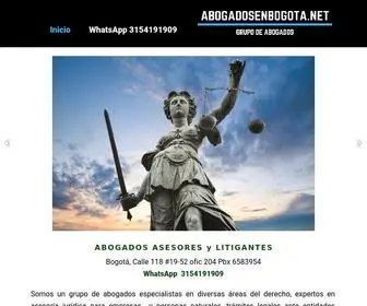 Abogadosenbogota.net(Abogados en Bogotá) Screenshot