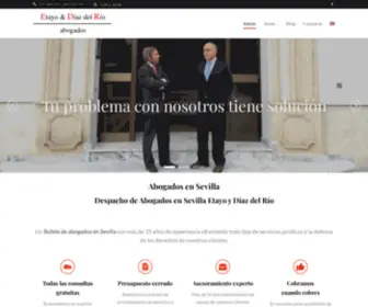 Abogadosetayoydiazdelrio.com(Abogados en Sevilla) Screenshot