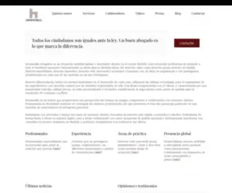 Abogadoshermosilla.com(Abogados en Madrid) Screenshot