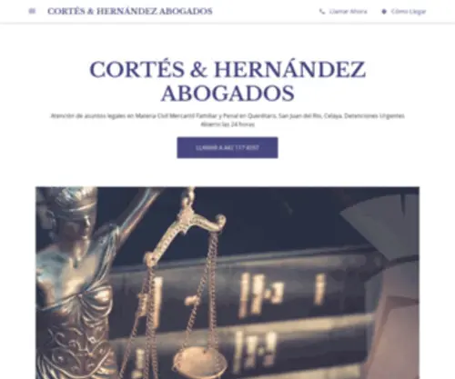 AbogadosqRo.com(CORTÉS & HERNÁNDEZ ABOGADOS) Screenshot