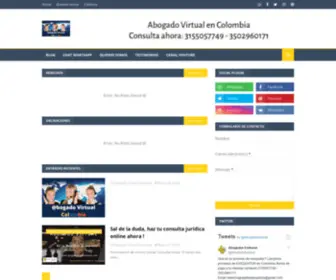 Abogadovirtualcolombia.com(Abogado Virtual Colombia) Screenshot