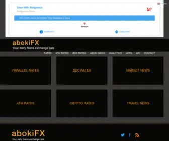 Abokifx.com(Your daily Naira exchange rate) Screenshot