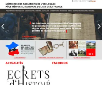 Abolitions.org(Route des abolitions de l'esclavage et des droits de l'Homme) Screenshot