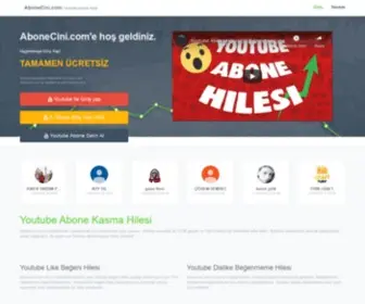 Abonecini.com(Youtube Abone Kasma Hilesi 2018) Screenshot