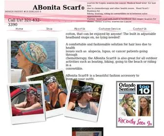 Abonitascarf.com(Cancer Scarves/Alopecia Scarf/Fashion Head Scarf/Bandana/Cancer Hat) Screenshot