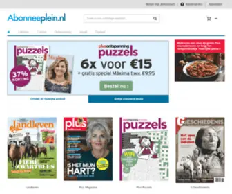 Abonneeplein.nl(Abonneer je nu voordelig op je favoriete tijdschrift) Screenshot