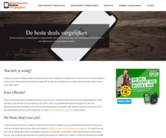 Abonnement-Mobiel-Vergelijken.nl(Abonnement Mobiel Vergelijken) Screenshot