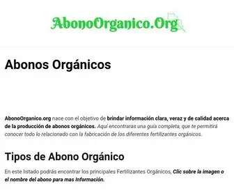 Abonoorganico.org(Abono Orgánico) Screenshot