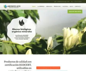 Abonosags.com(Abonos AGS Agricultura sostenible) Screenshot