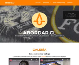 Abordar.cl(Bordado, estampado y sublimación para todo Chile) Screenshot