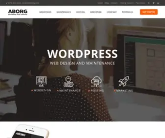 Aborg.com(Web design and WordPress maintenance company in Ottawa) Screenshot