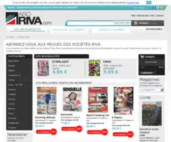 Aboriva.com(Abonnement et vente de magazine des Editions Riva) Screenshot