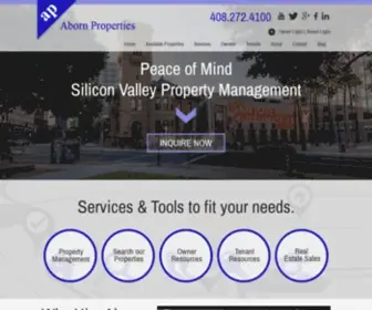 Abornproperties.com(Leading experts in the San Jose area) Screenshot