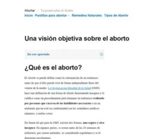 Abortar.org(El aborto) Screenshot