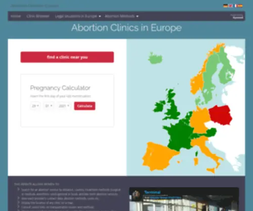 Abortion-Clinics.eu(The complete overview) Screenshot