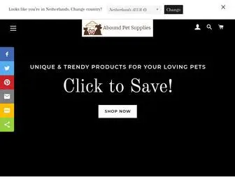 Aboundpetsupplies.com(At Abound Pet Supplies our focus) Screenshot