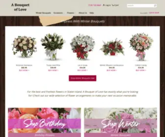 Abouquetoflove.com(Staten Island Florist) Screenshot