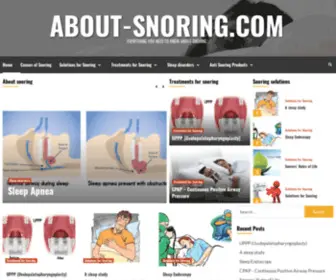 About-Snoring.com(Everything you need to know about snoring) Screenshot