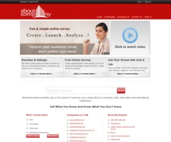 Aboutacompany.com(About a company) Screenshot